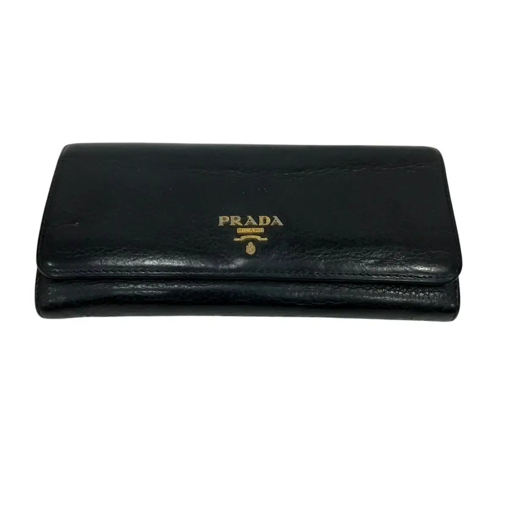 Prada Long Wallet Black